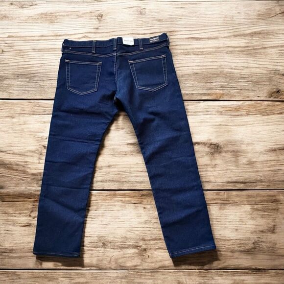 New WTH Tags All American Clothing Co. Men's Dark Stonewash Slim Fit Jeans 38X30 - Picture 3 of 7